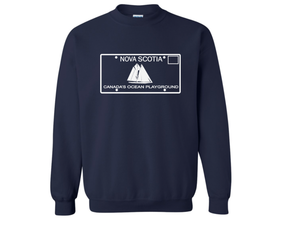 Nova Scotia License Plate Crewneck