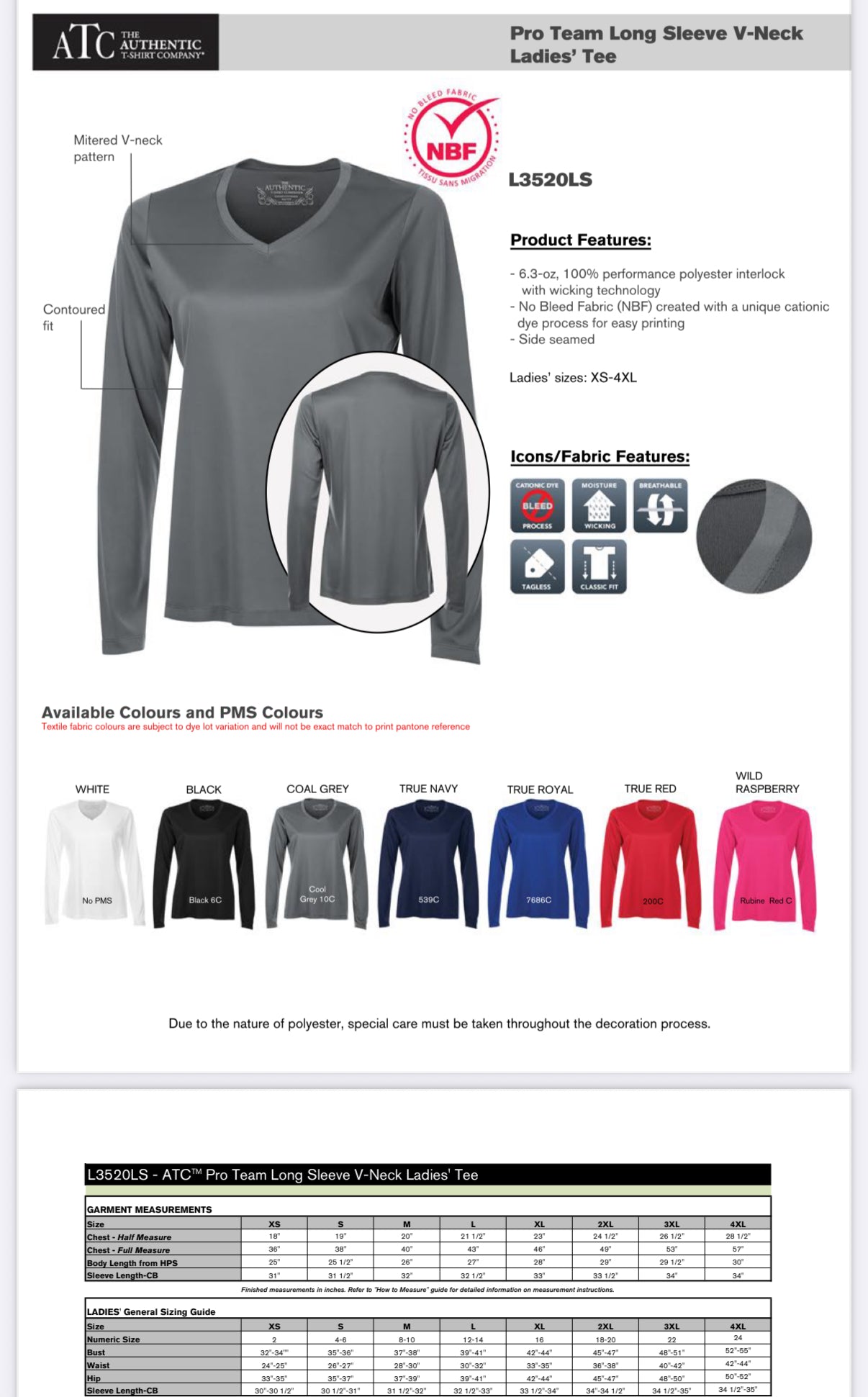 Pro Team Long Sleeve - Womens   Cut