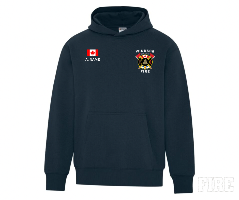 Heavyweight Pull Over Hoodie - Embroidered