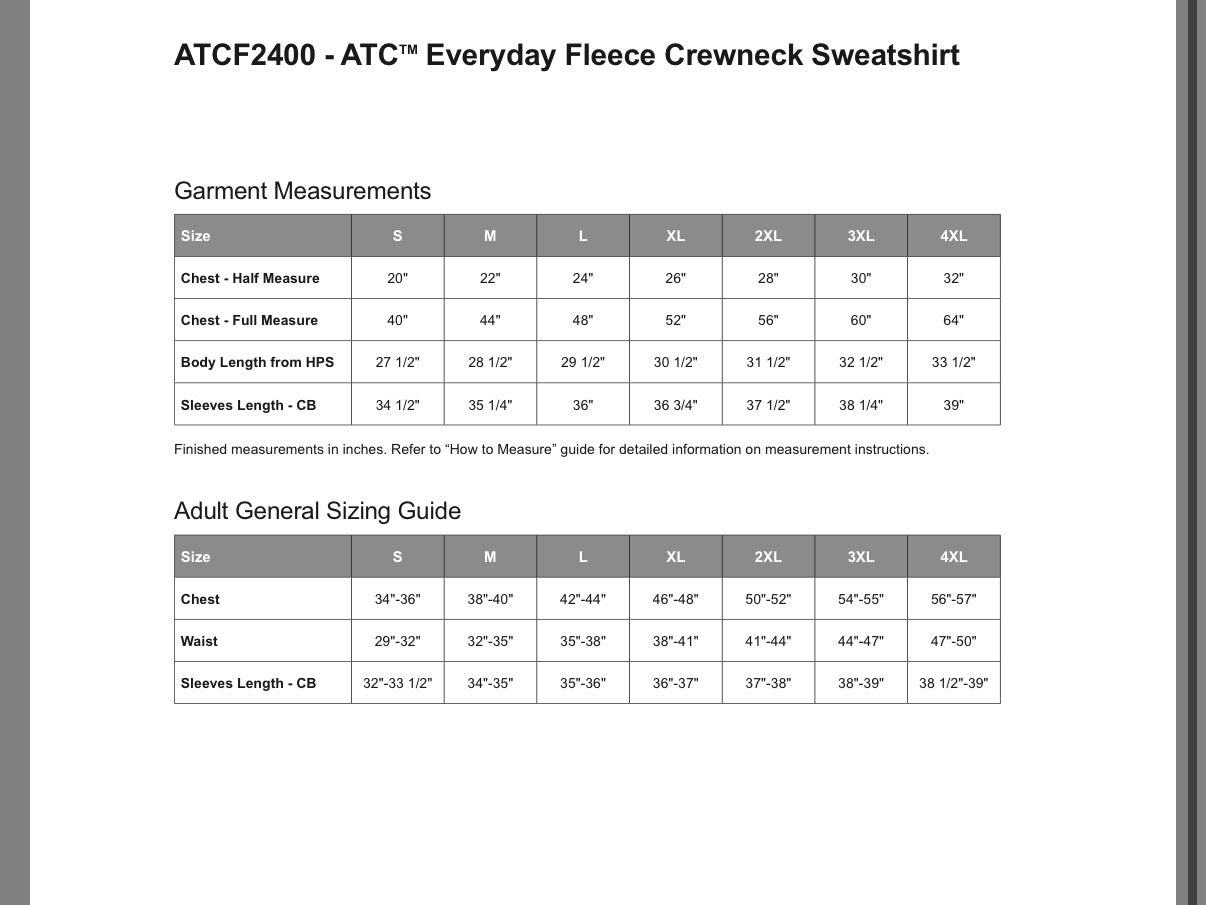 Adult Crewneck Sweater