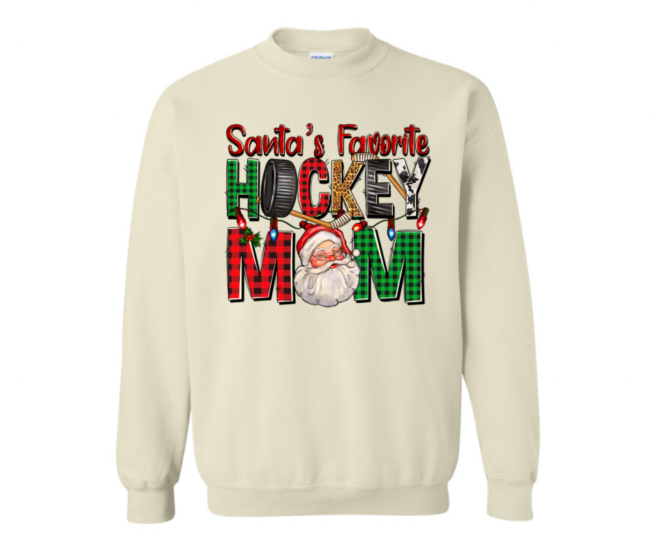 Santa’s Fav Hockey Mom Crewneck