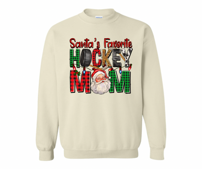 Santa’s Fav Hockey Mom Crewneck