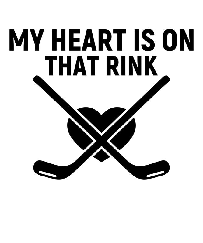 Hockey - Heart on Rink DTF