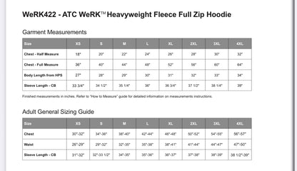 Heavy Full Zip Hoodie - Embroidered