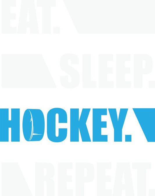 Hockey Eat sleep hockey repeat 2 DTF