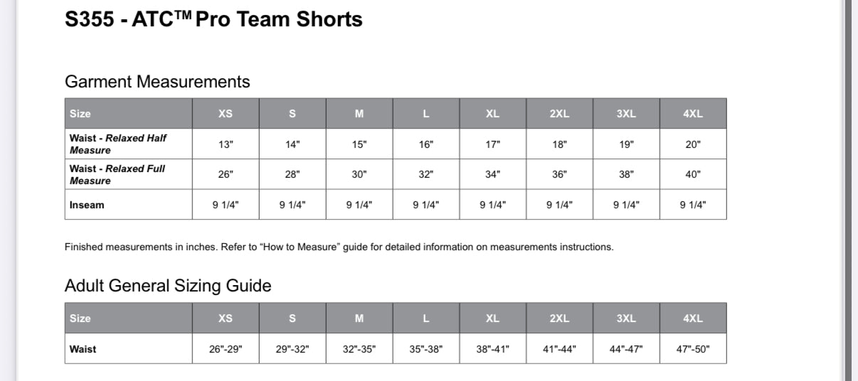WFD - Pro Team Shorts