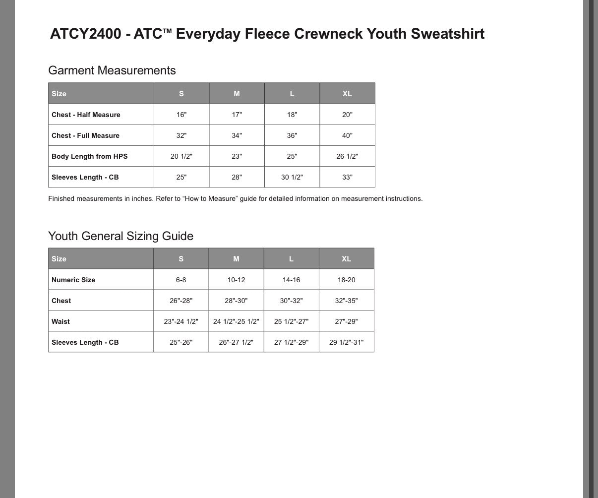 Youth Crewneck Sweater