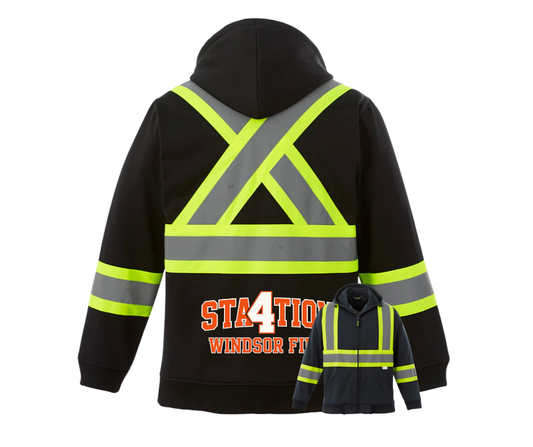 WFD- Hi Vis Full Zip Sweater